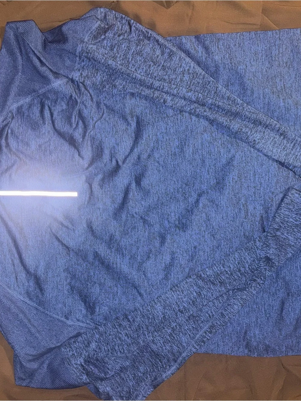 NWT Nike Men's Heathered Navy Quarter-Zip Performance Top